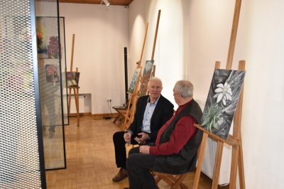 Malwy, róże, fiołki... - Wernisaż wystawy Barbary Harasim